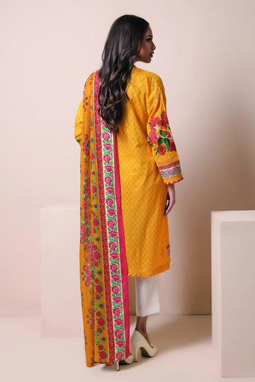 M22104 Yellow Khaadi Online Spring Summer 2022